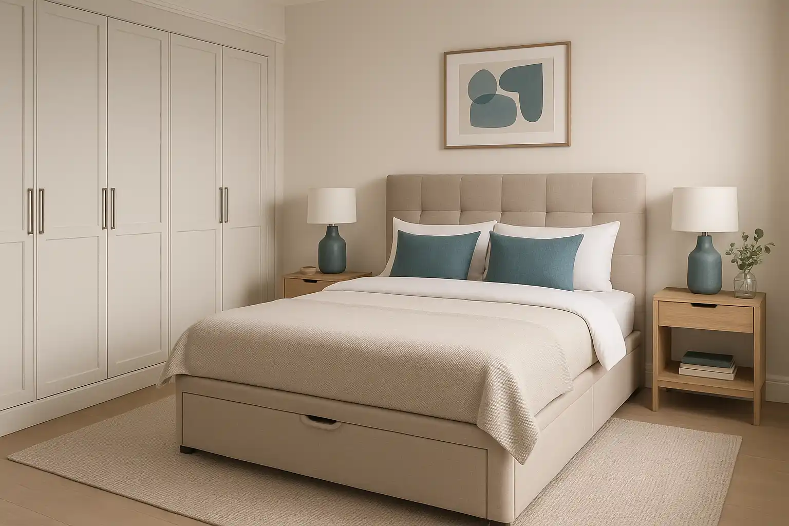 dormitorio principal Madrid presupuesto muebles almacenamiento