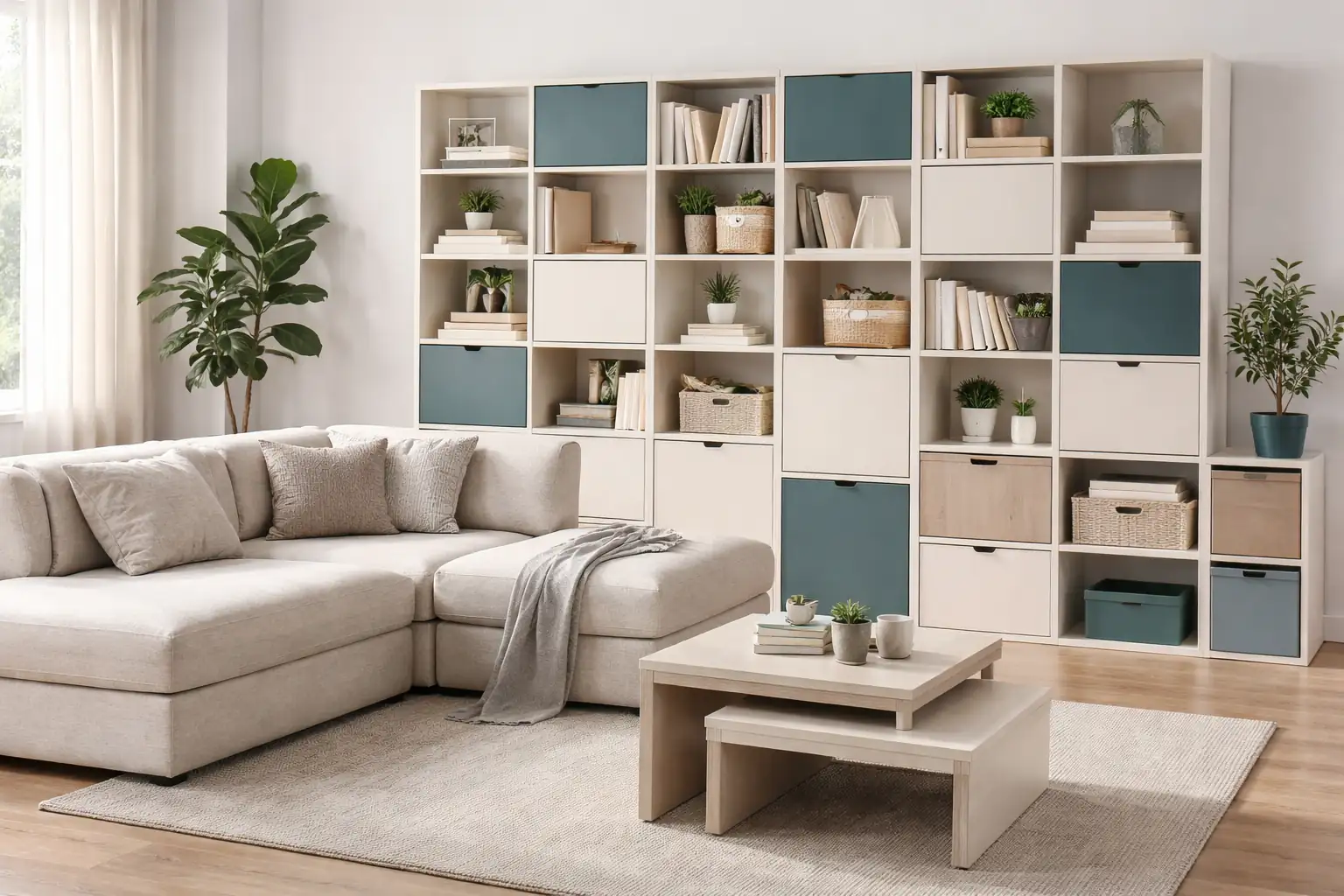 salon-muebles-modulares-espacios-pequeños-funcionalidad-diseño-madrid