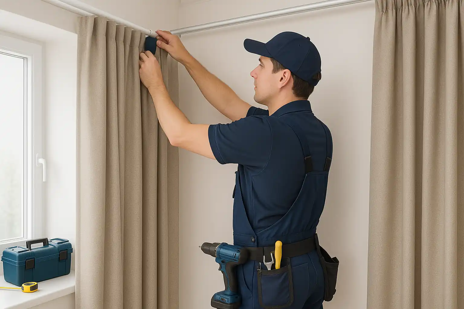 Instalación profesional de cortinas y sistemas de colgado