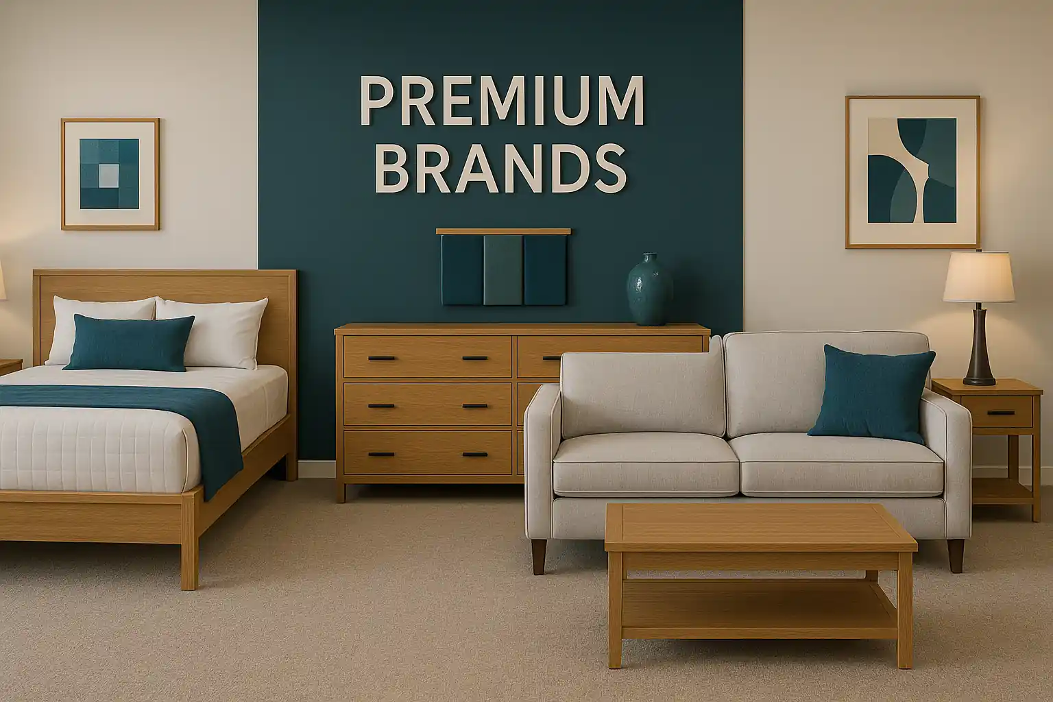 Showroom con marcas premium de muebles de descanso