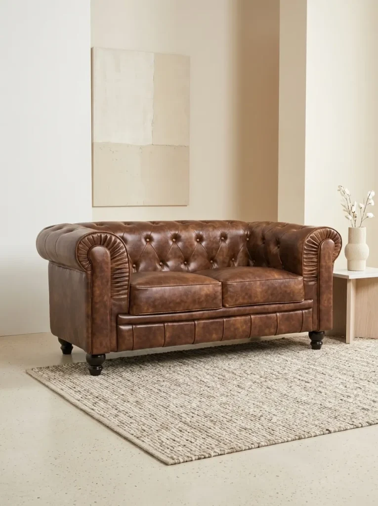sofa-chester-2-plazas-similpiel-cuero-viejo-en-salon